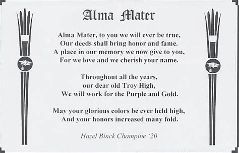 THS Class of '59 -- Alma Mater