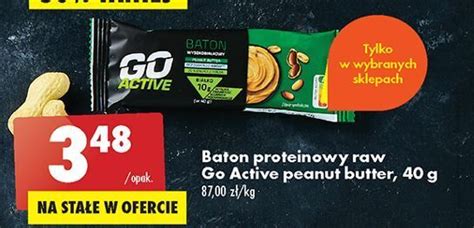 Promocja Baton Proteinowy Peanut Butter Go Active W Biedronka