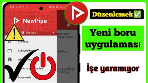 Newpipe ın çalışmaması sorunu nasıl çözülür Newpipe çalışmıyor 2024