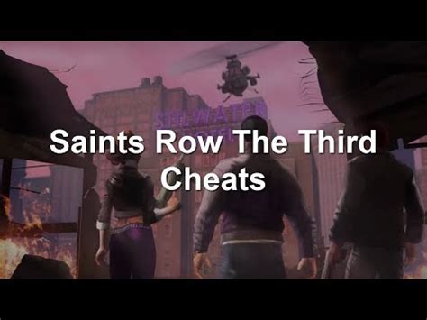 Saints Row 3 Cheats – Mark Gravelle's Game Review Blog