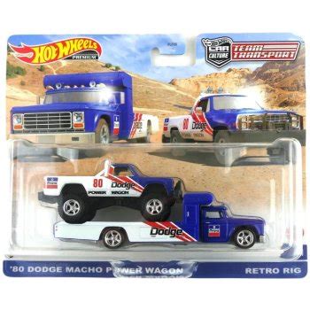 Hot Wheels Premium Team Transport 51 80 Dodge Macho Power Wagon