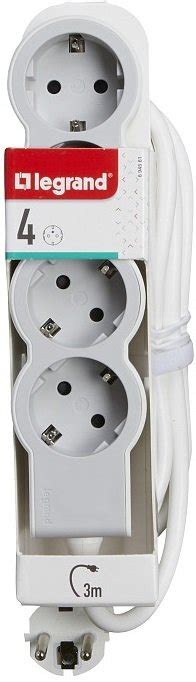 Сетевой удлинитель Legrand Стандарт 4хSchuko розетки, 16 А, 3 м, White ...