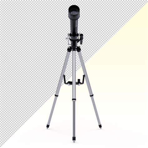 Premium PSD | Refractor telescope isolated