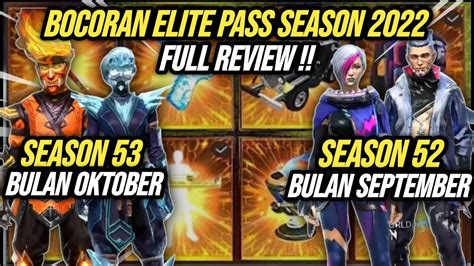 BOCORAN ELITE PASS BULAN SEPTEMBER OKTOBER 2022 FREEFIRE YouTube