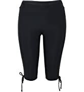 Amazon Hilor Women S Skirted Bikini Bottom High Waisted Swim Bottom Shirred Ruffle Swim