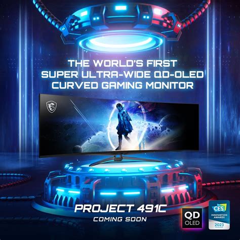 Первый в мире сверхширокий QD-OLED монитор в тизере MSI