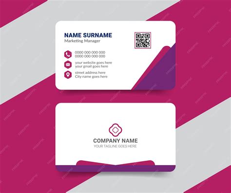 premium vector creative  elegant company profile business card
