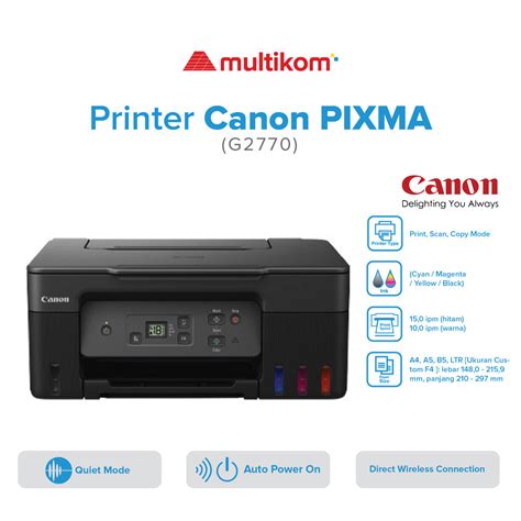 Jual Printer Canon PIXMA G2770 Print Scan Copy All In One Inktank