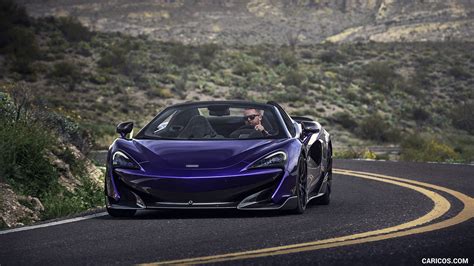 2020 McLaren 600LT Spider Color Lantana Purple Front Caricos