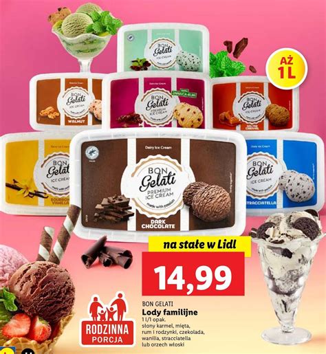 Promocja Lody Stracciatella Bon Gelati W Lidl