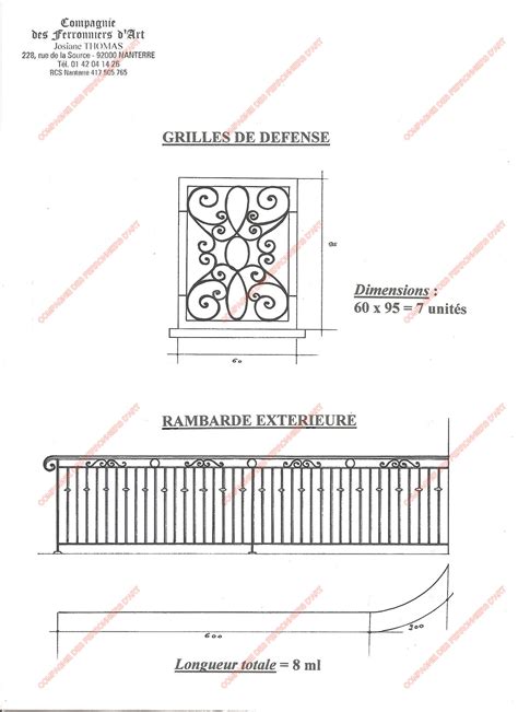 Grilles En Fer Forg De D Fense Traditionnelles Mod Le Gdt M Daillon