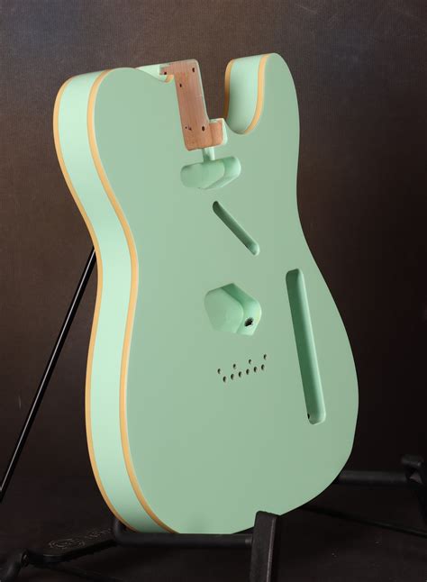 Telecaster Alder Surf Green Double Binding Guitar Body Stageshop