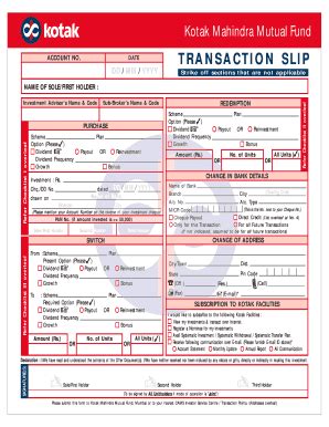 Fillable Online Common Transaction Slip I Firmbiz Fax Email Print