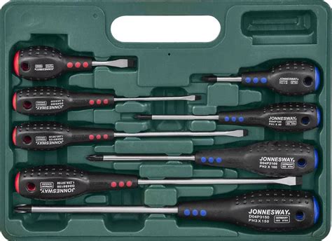 Screwdriver Set 8 Items Jonnesway Full Star D04pp08s