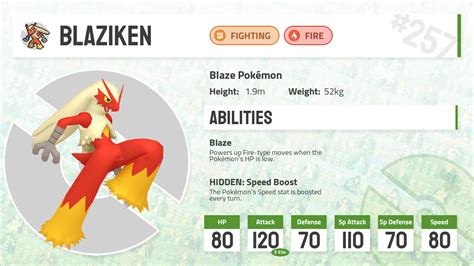 #0257 Blaziken - Pokecharms PokéDex