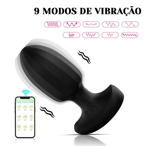Plug Anal Vibrador Bluetooth Aplicativo Controle No Celular Modos De Vibração Shopee Brasil