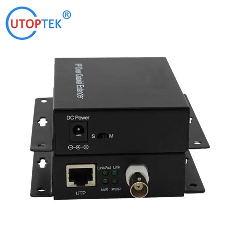 10/100Mbps IP RJ45 Over BNC Coax 1.5km IP Over Coax Converter for CCTV ...