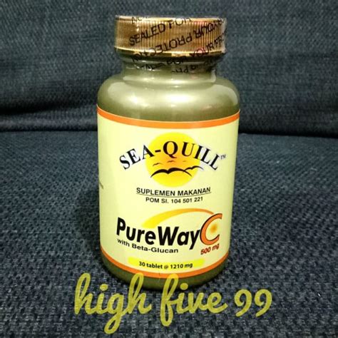 Jual Vitamin C 500 Mg Sea Quill Pureway C With Beta Glucan Isi 30