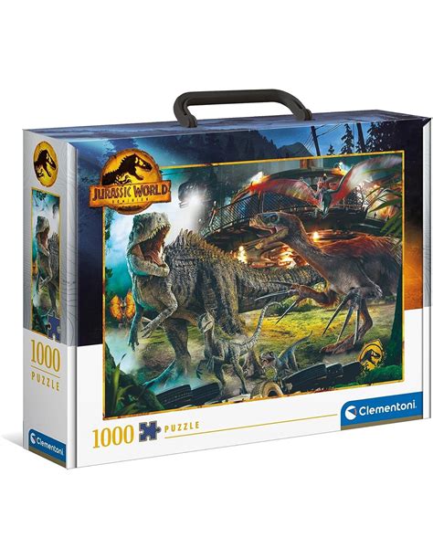 Jurassic World 3 Clementoni Puzzle 1000 Pezzi In Valigetta Per Bambini