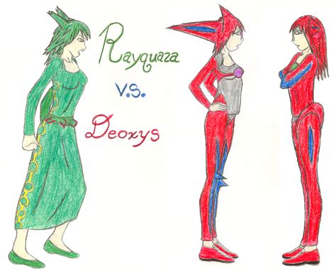 Rayquaza vs. Deoxys by HeiKurashi on DeviantArt