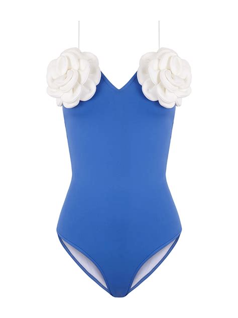 3d Flower One Piece Swimsuit