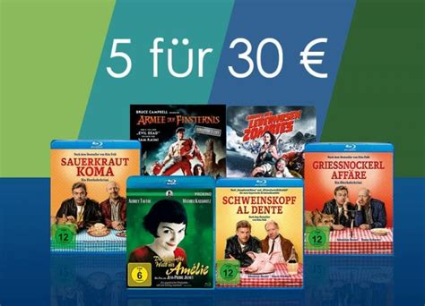 Fünf Blu rays für nur 30 Euro Wählt aus über 300 Titeln