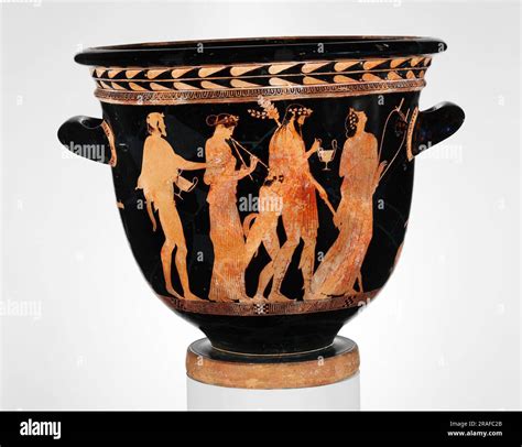 Terracotta Bell Krater Bowl For Mixing Wine And Water 450 BC By