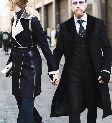 Veronika Heilbrunner Justin Oshea New York Fashion Week Street Style