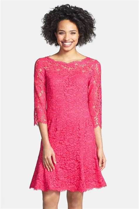 Eliza J Lace Fit And Flare Cocktail Dress Nordstrom Rack Fit And