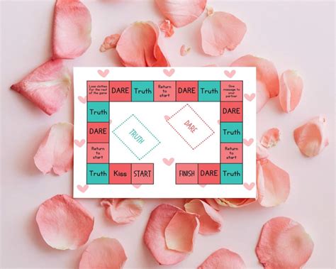 Printable Erotic Sex Board Game For Couples Truth Or Dare Sex T For Him And Her Couples