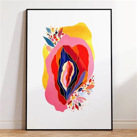 vulva painting etsy