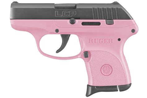 Ruger LCP 380ACP Centerfire Pistol With Pink Grip Frame Sportsman S