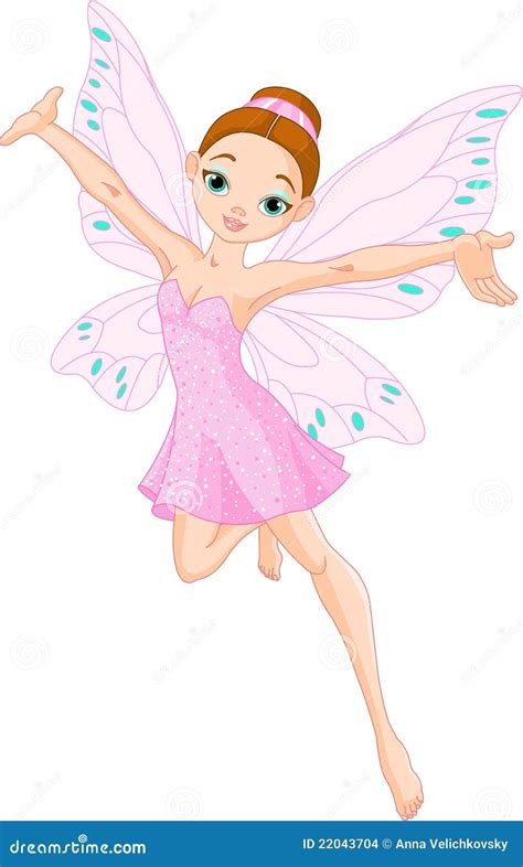 Cute Pink Fairy Stock Vector Illustration Of Butterfly 22043704