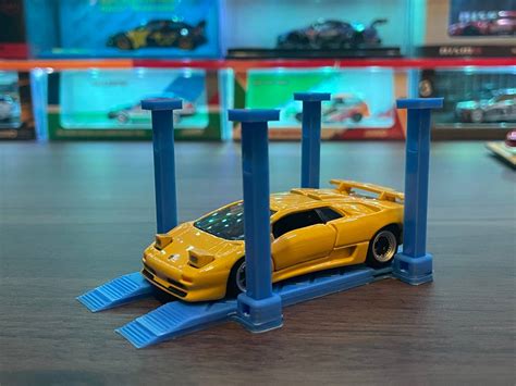Hot Wheels Y Elevadores De Coches A Escala 1 64Archivo STL Gratis Para Cults