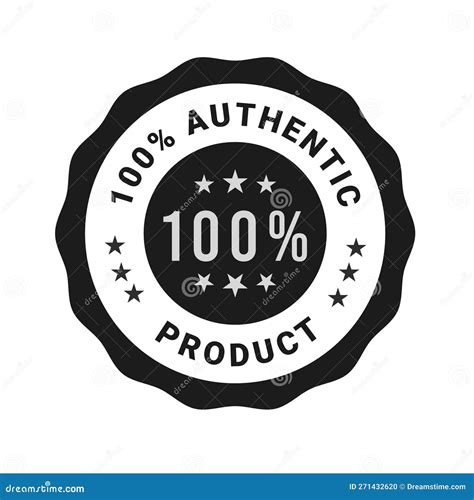 Authentic Product Quality Label Warranty Seal Royalty Free Stock