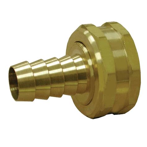 1 2 Brass Garden Hose Fitting Hose Barb To Female Hose Swivel