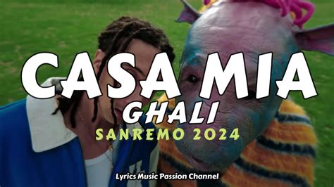 Ghali Casa Mia Lyrics Testo Sanremo Youtube