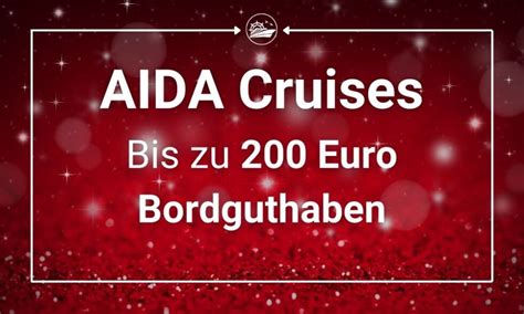 Aida Weihnachtswochen Special Mit Bis Zu Euro Bordguthaben