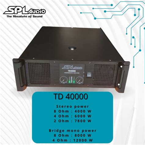 SPL Audio Power Amplifier 2 Channel TD 40000 Lazada Indonesia