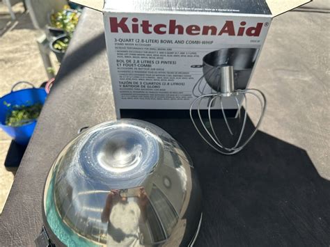 Kitchenaid 3 Quart Bowl And Whisk Combo Kit For Stand Mixer Ebay