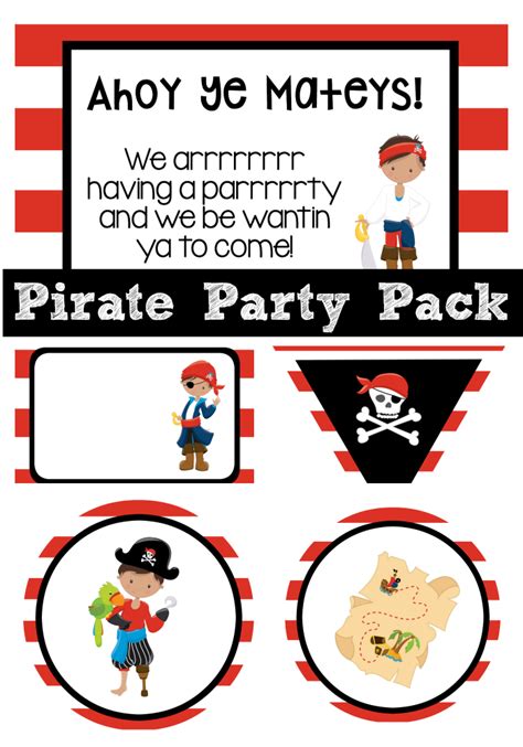 Free Printable Pirate Party Decorations