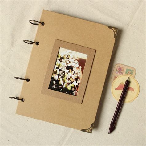 A P Vintage Blank Kraft Photo Album Personalized Photo Etsy