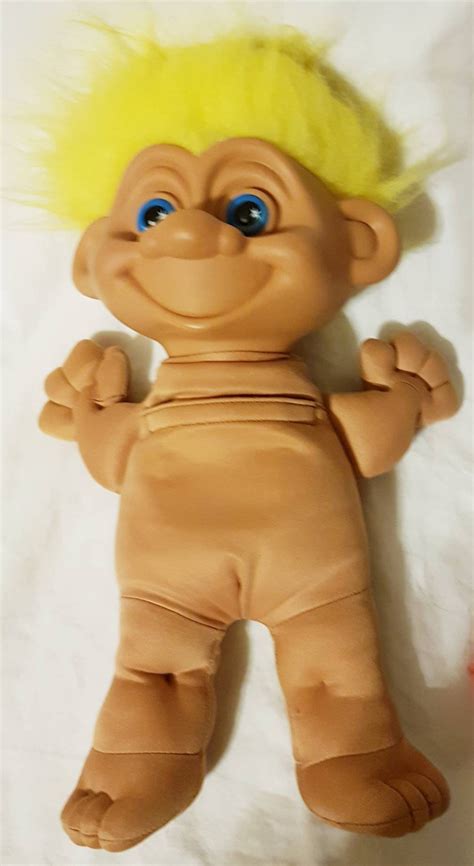 Toymax Talking Troll Doll 1992 Yellow Hair Blue Eyes Removable Etsy