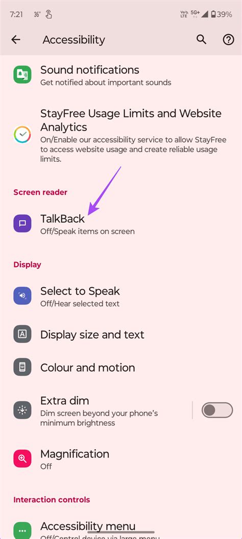 How To Turn On Or Off Talkback On Android Guiding Tech