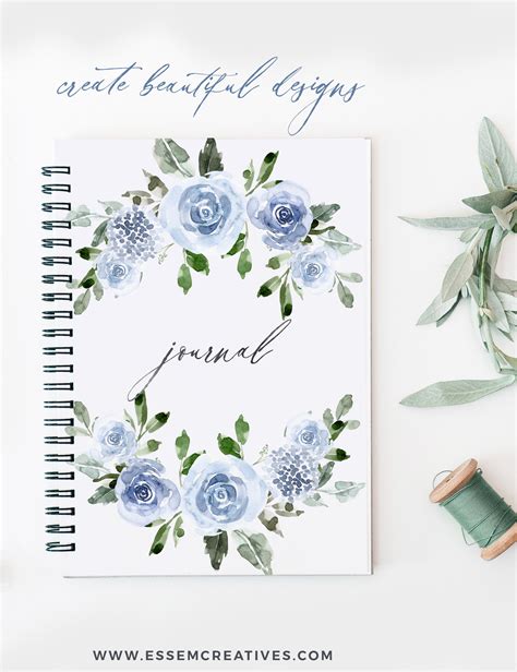 AZURE Blue Watercolor Flowers Clipart Winter Floral Clip Art - Etsy