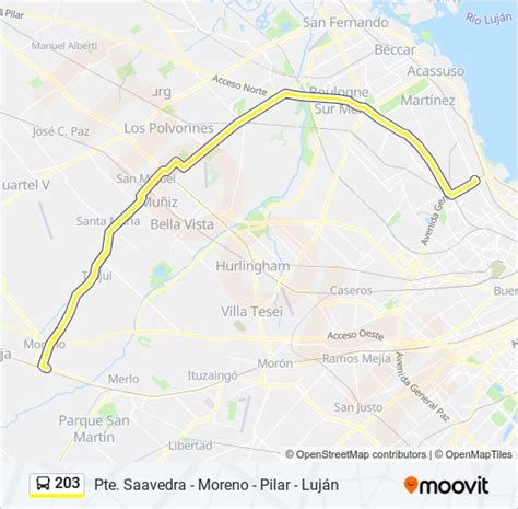 Ruta Sarmiento Horarios Paradas Y Mapas Moreno Luj N Actualizado Hot