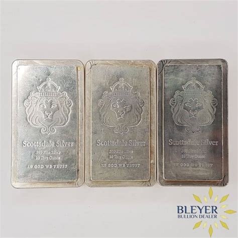 10oz Scottsdale Mint Stacking Silver Bar