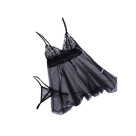 Odeerbi Women S Lingerie Dress Set Babydoll Valentine S Day Sexy Lingerie Lace Sexy Front