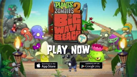 Plants Vs Zombies Big Wave Beach Part Play Now Trailer Youtube