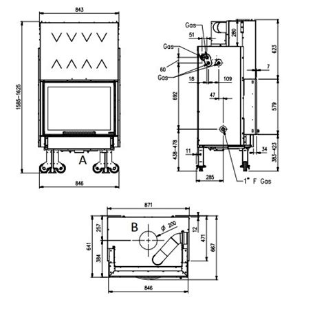 Kamineinsatz La Nordica TermoCamino WF Plus DSA 20 5kW wasserführend